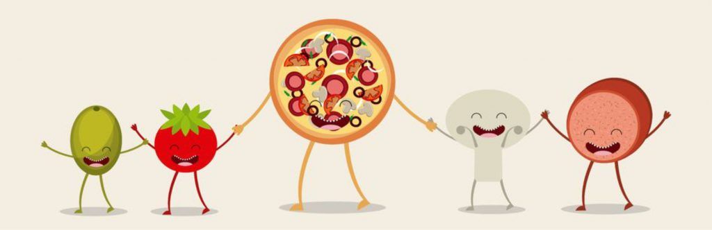 Pizza et garnitures