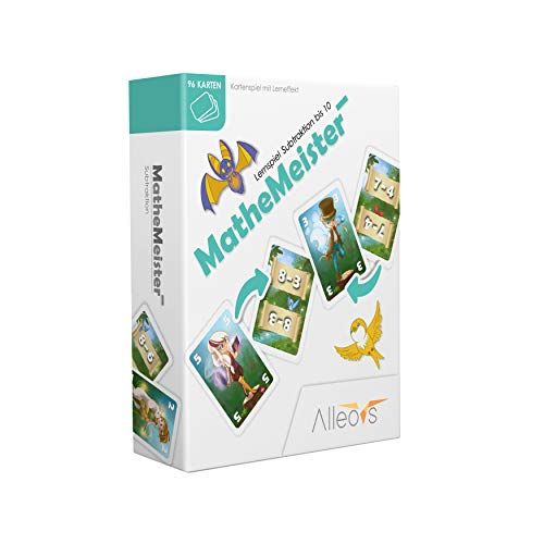 ALLEOVS Math Masters Minus - Jeu d'apprentissage des mathématiques pour la soustraction - Jeu de calcul mental pour l'école primaire pour les enfants à partir de 6 ans