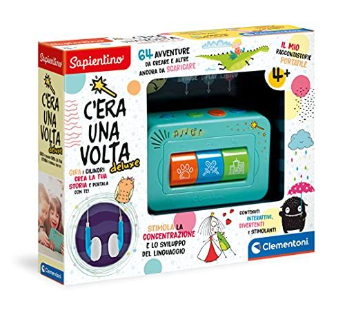 Clementoni - 17435 - Sapientino - C'era Una Volta Deluxe, conte interactif pour enfants, jeu éducatif électronique, écouteurs inclus