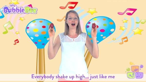 démonstration de baby shakers par Sarah