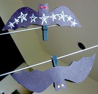 Chauves-souris sur fil