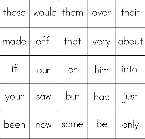 Jeu de mots croisés Bingo
