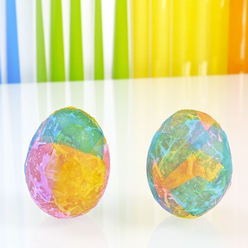 Maracas en forme d'oeuf à découper terminés