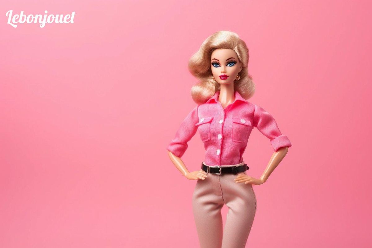 Barbie en rose chic, un hommage à Moschino, incarne l'élégance contemporaine.