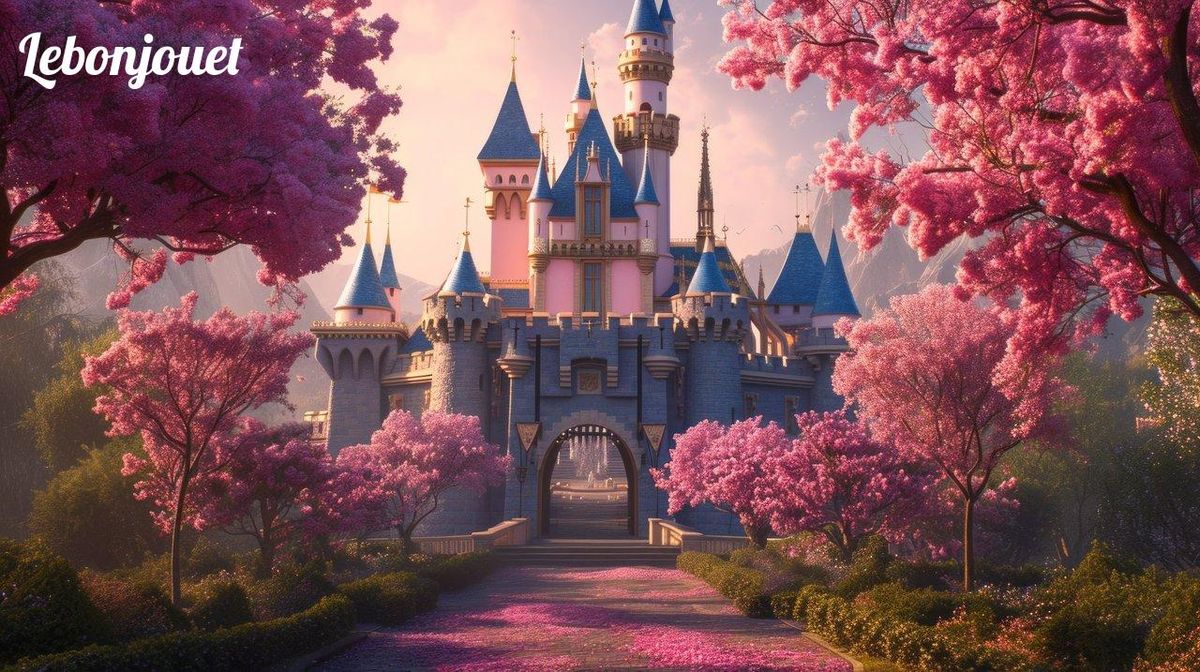 Château enchanteur évoquant les secrets entrelacés des classiques Disney.
