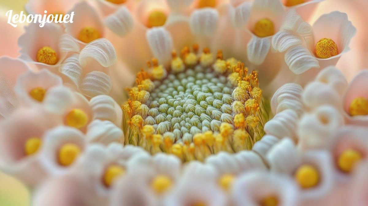 Cœur floral éclatant : structure et harmonie dévoilées au cœur des plantes à fleurs.