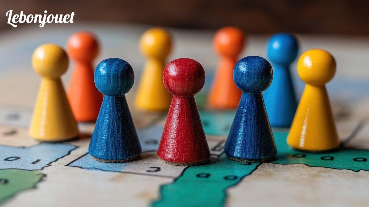 Des pions se dressent, symboles de la diversité, dans un monde de jeux de société financé par la foule.