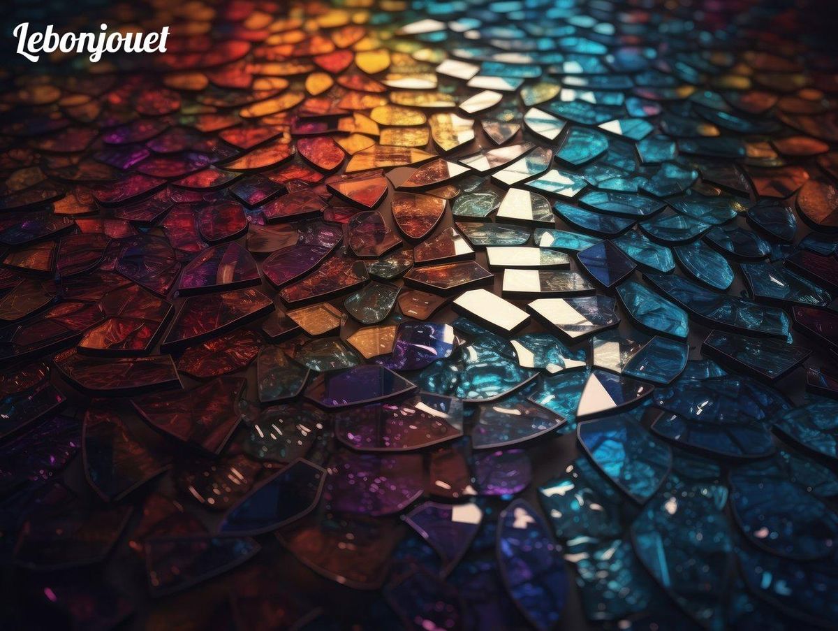 Éclat de couleurs en mosaïque, une tradition qui inspire l'art des petits artistes en herbe.