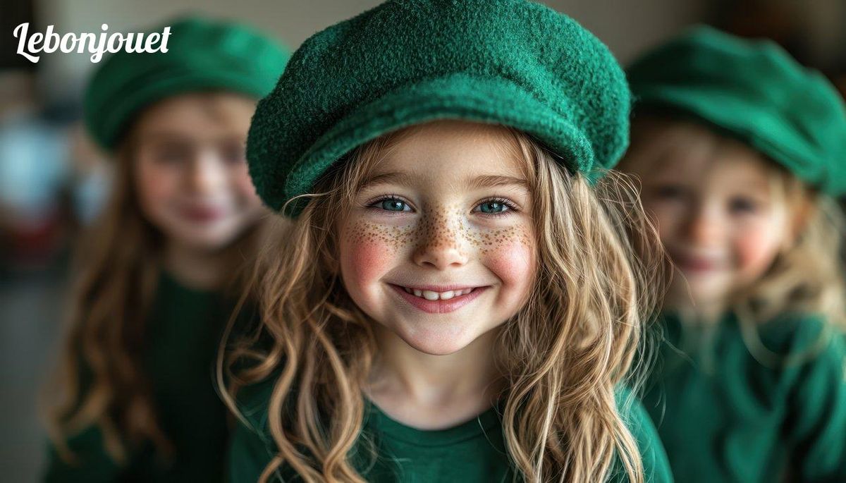 Enfants souriants prêts pour l'improvisation théâtrale à la maison.