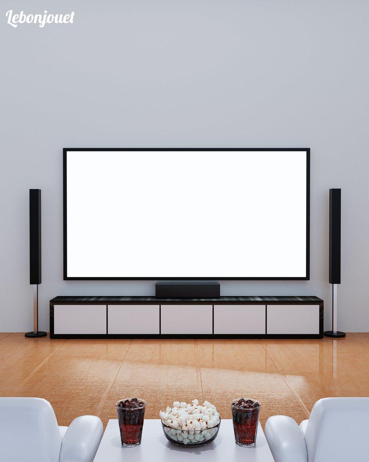 Home cinéma : écran géant, sièges confort et popcorn pour une soirée film parfaite.