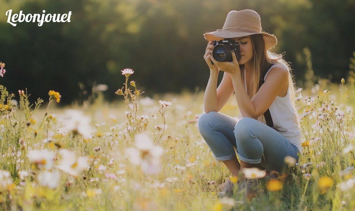 Immortalisons la nature en plein air : photographie créative au milieu des fleurs sauvages.