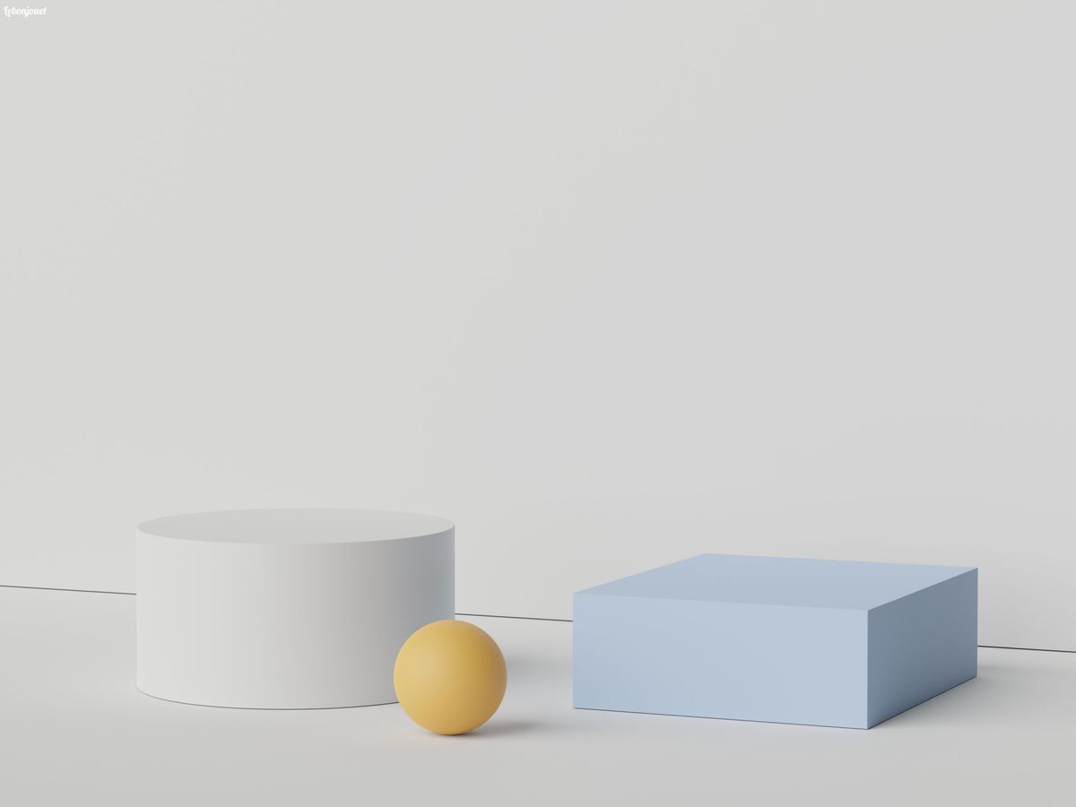 Les formes simples incarnent l'élégance épurée des jouets en bois minimalistes.