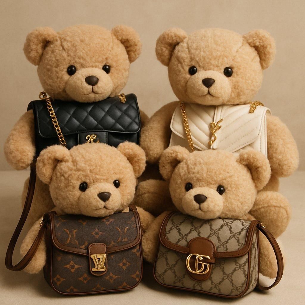 Peluches Labubu intégrées à des sacs de luxe, un accessoire de mode tendance chez les célébrités.