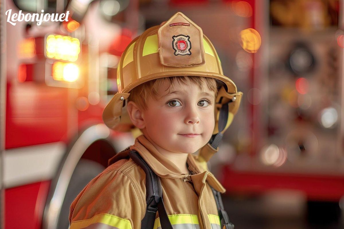 Petit héros pompier prêt à sauver la journée comme Marcus de la Pat' Patrouille ! 🚒✨