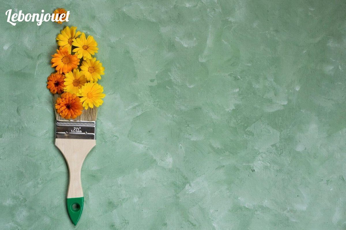 Pinceau fleuri : peindre nature avec des couleurs écologiques et recyclées.