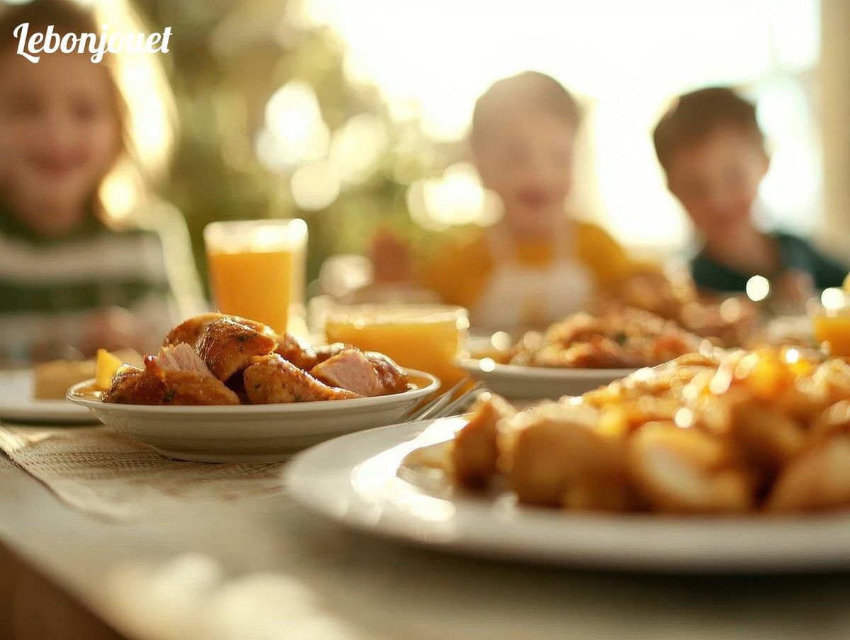 Repas équilibré pour enfants : plaisir et santé au cœur de la journée.