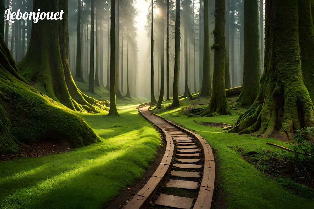 Sentier envoûtant au cœur de la forêt, idéal pour découvrir le Cirque de Saint-Même.