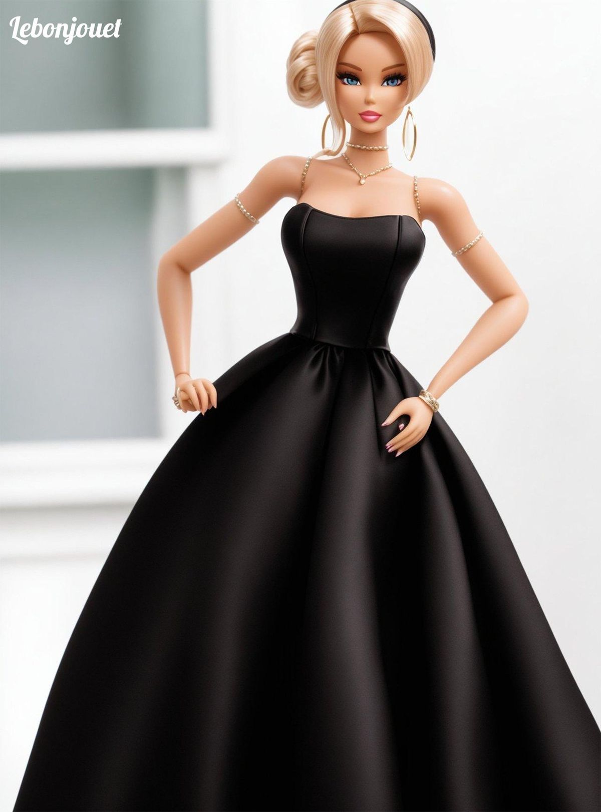 Un charme intemporel en noir : la rare Barbie élégance, incontournable des collectionneurs.
