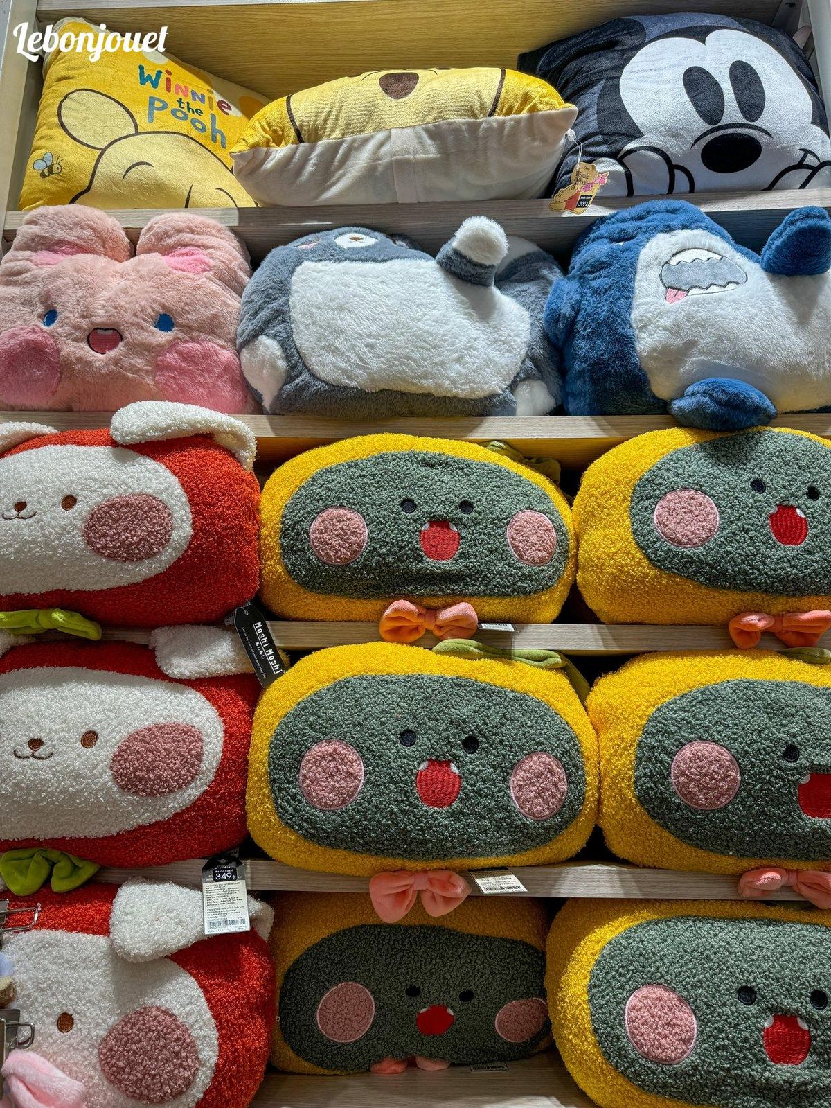 Un mur de peluches kawaii enchante petits et grands, enrichissant l'univers Pokémon.