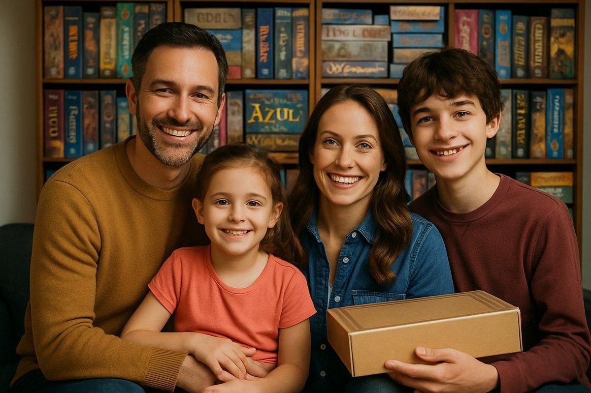 Une collection de jeux de société et objets collectors pour une famille passionnée de board game collectors family.