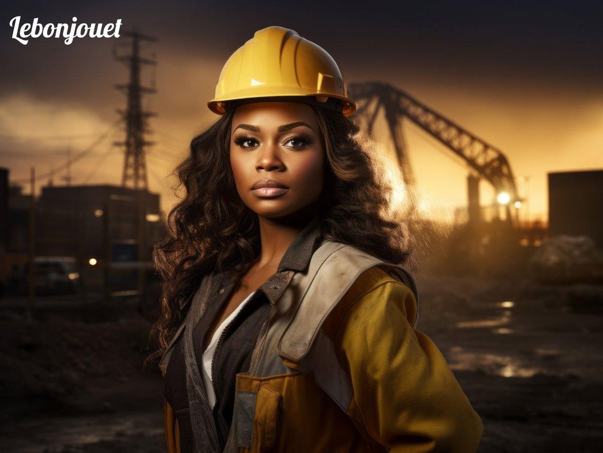 Une ingénieure sur un chantier à l'aube incarne l'évolution des métiers de Barbie.