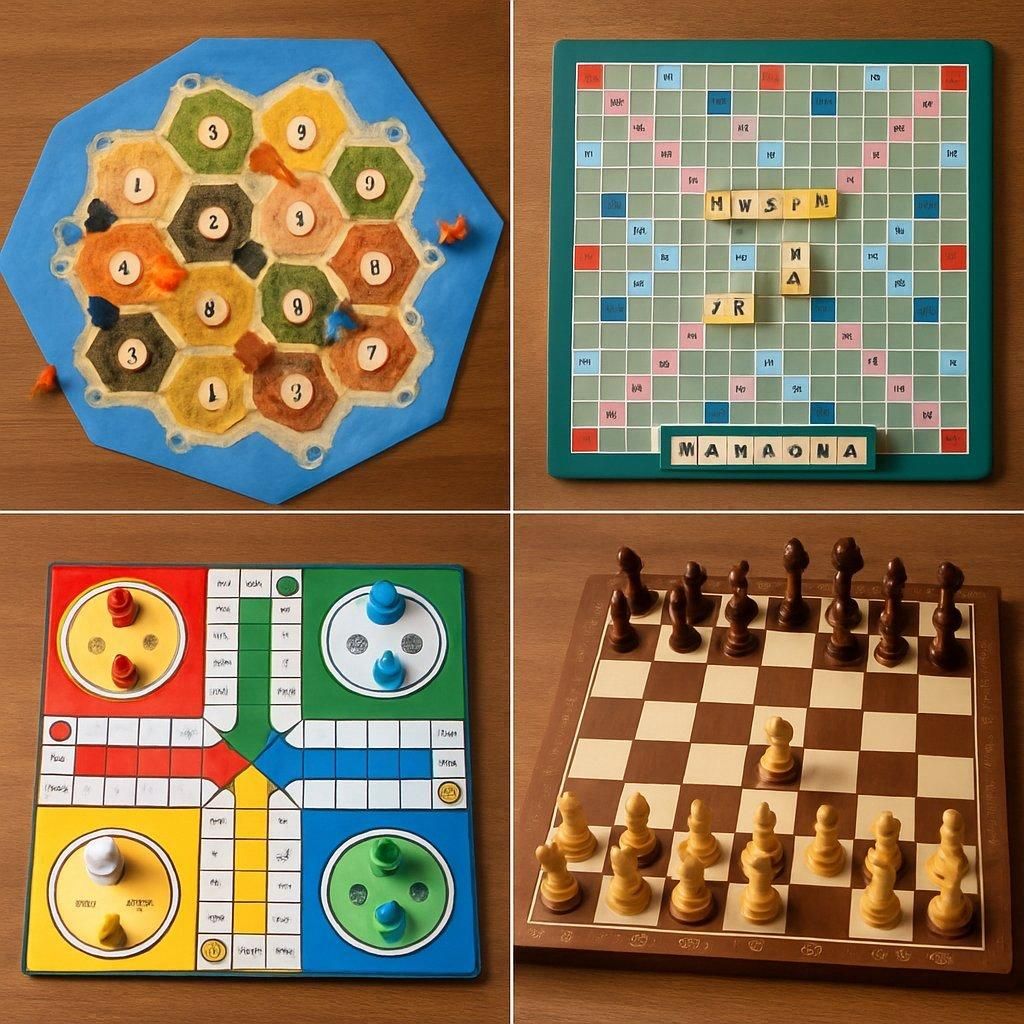 Une sélection de board games variety, idéale pour tous les amateurs de jeux de société.