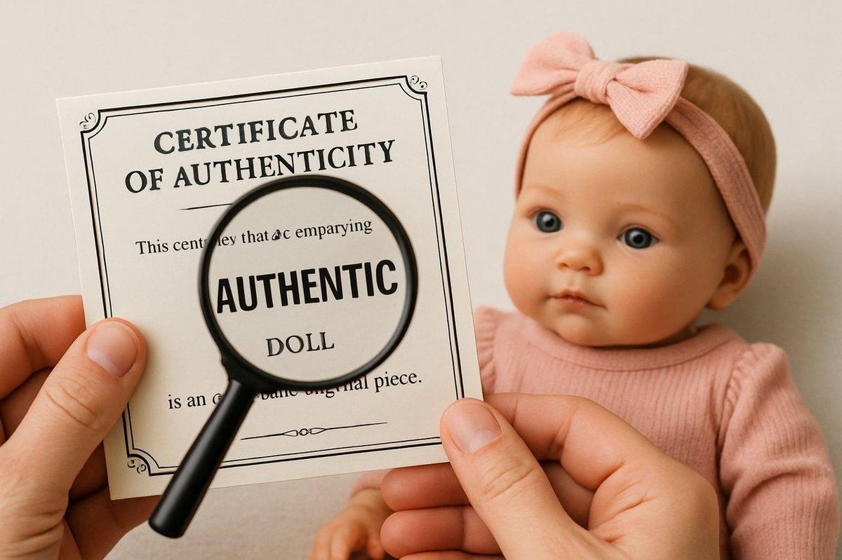 Vérification de l'authenticité d'une poupée Labubu avec tampon, QR code et dents uniques.