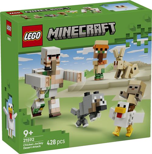 LEGO® Minecraft® 21592 L’attaque du désert du Poulet chevauché