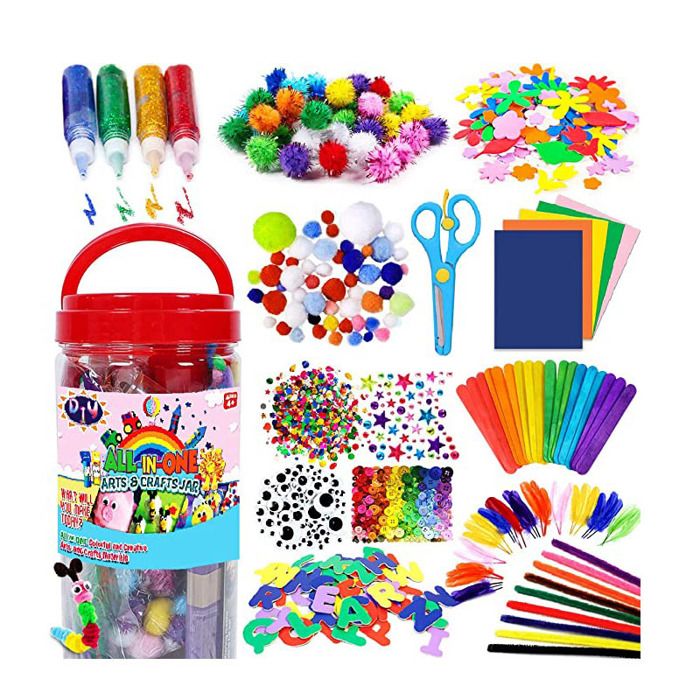 Kit créatif pour enfants de 4 à 9 ans fournitures dartisanat scolaire et bricolage