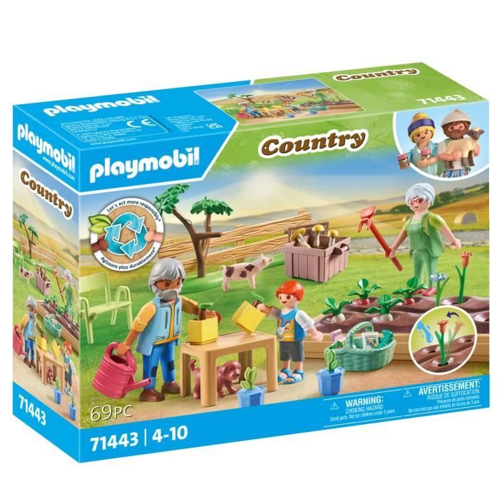 PLAYMOBIL 71443 Grands-parents et potager - Country -  Dès 4 ans