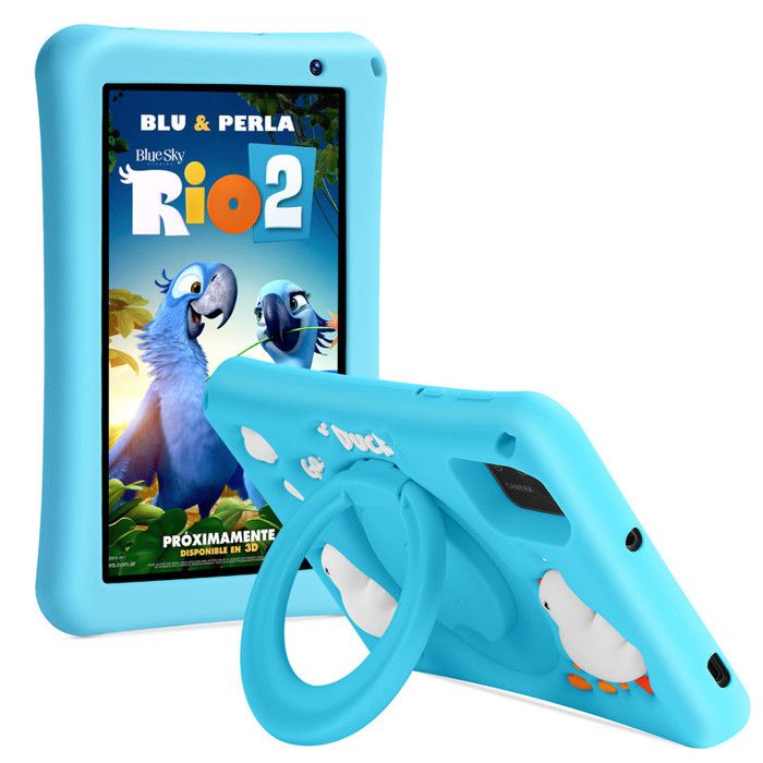 Tablette tactile enfants 7 pouces Android 13 8+64GoOcta-CoreContrôle parental Kid-Proof ÉtuiBleu