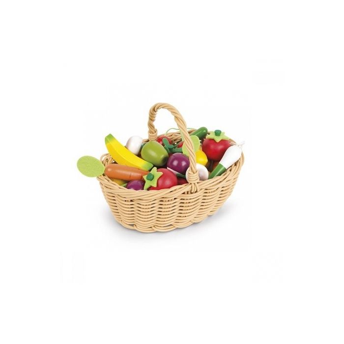 Janod - Panier de 24 fruits et légumes - JURATOYS