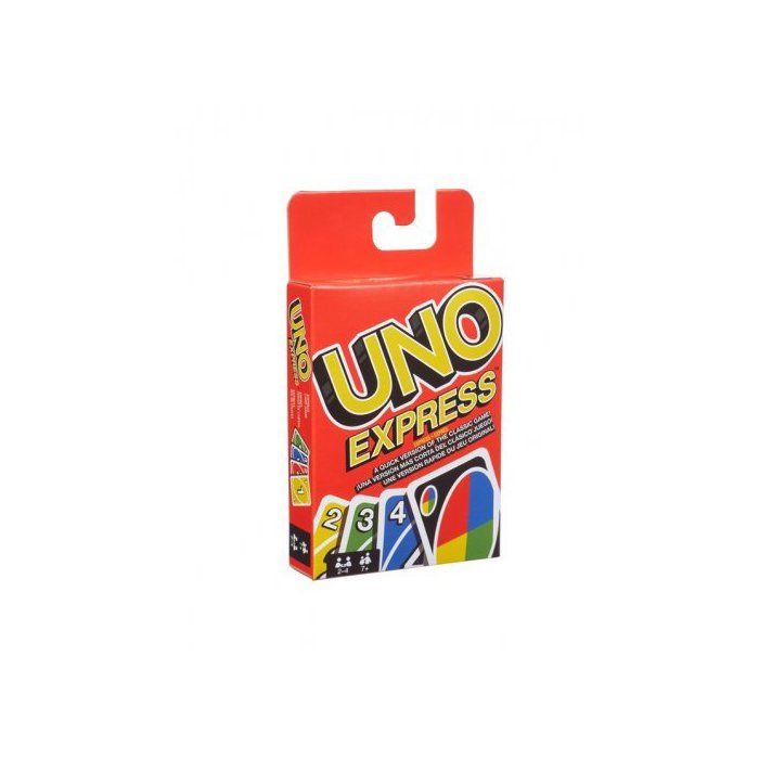 Uno Express 56 cartes Rapide et Fun - Format compact voyage - Famille Enfant Adulte - Set Jeu societe Classique et carte