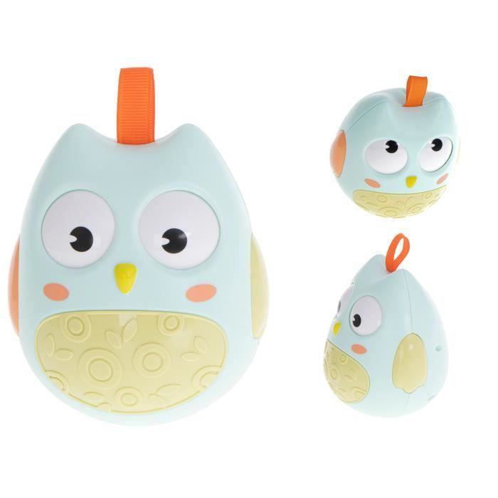 Jouet sensoriel - Ikonka - Hibou se balançant - Bleu - Pour bébé de plus de 3 mois
