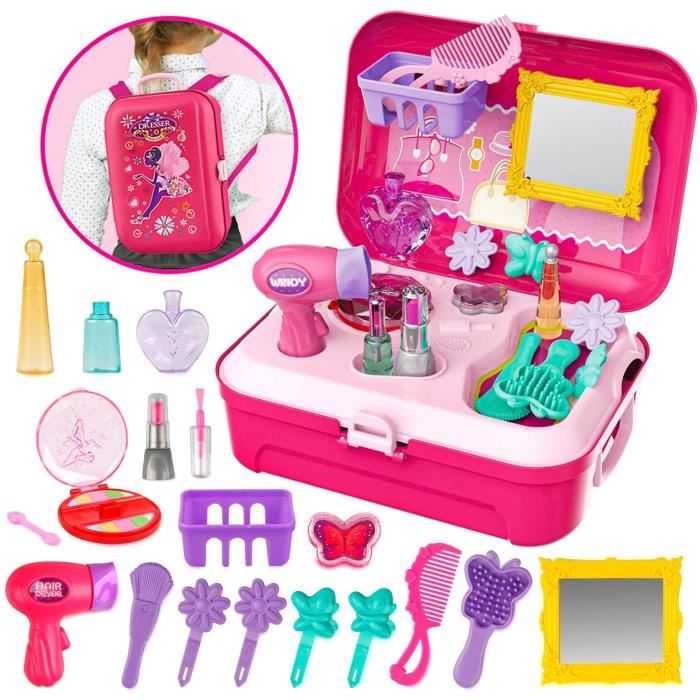 Jouet - Princesse - Valise avec accessoires - Développe lintelligence - Pour enfants de 3 à 10 ans
