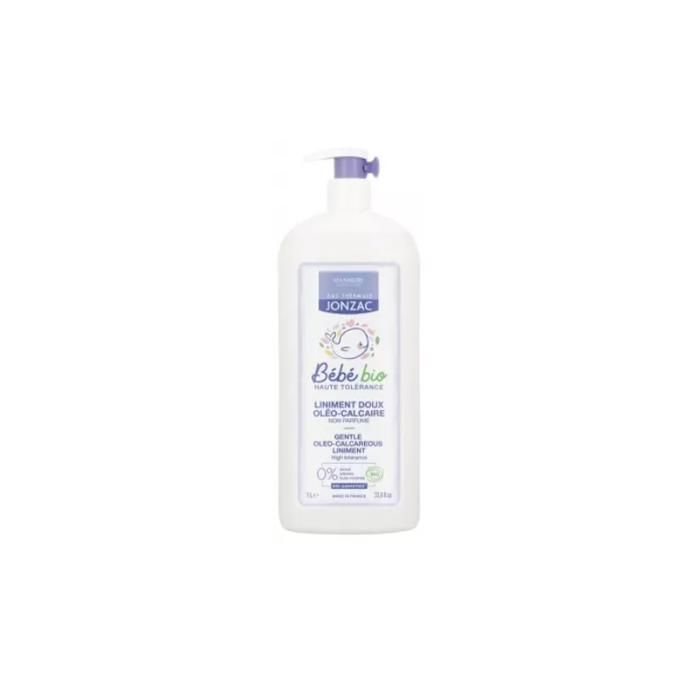 Liniment doux oléo-calcaire - EAU THERMALE JONZAC - 1L - Bio - Sans parabène - Sans aluminium