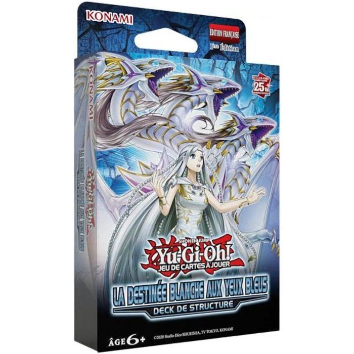 Deck de structure - KONAMI - Yu-Gi-Oh! - La Destinée Blanche aux Yeux Bleus - 51 cartes - Dès 6 ans - Édition française