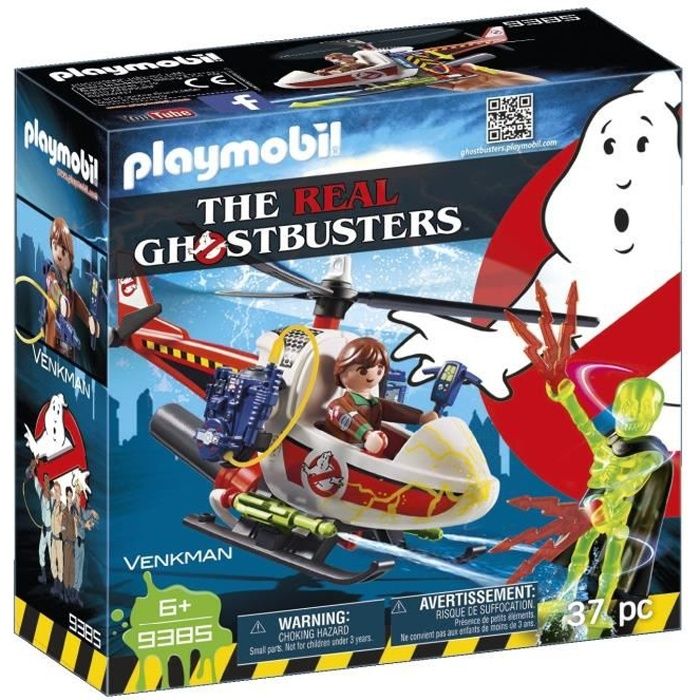 PLAYMOBIL Ghostbusters - Venkman avec Hélicoptère