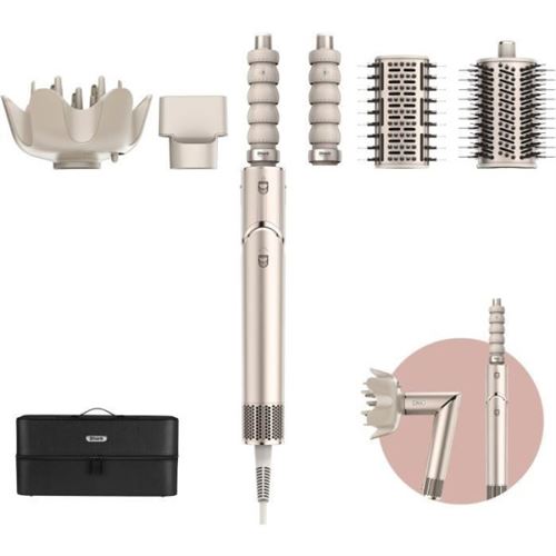 Sechecheveu  & styler 2 en 1  SHARK FLEXSTYLE  HD446SLEU  5 accessoires  Champagne  1400 W