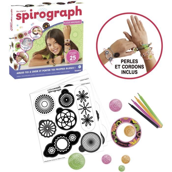 Coffret Bijoux magiques - SILVERLIT - SPIROGRAPH - Jusqu’à 25 charms - Dès 8 ans