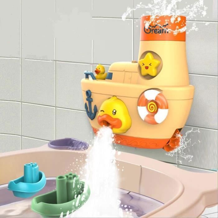 Jouet Bain Jouet de Bain Cascade Interactif Jouets pour Le Bain bébé pour Baignoire Jeu de Piscine pour Enfants 1-8 ans