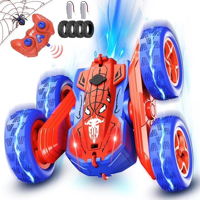 Voiture Télécommandée Enfant 360°Rotation RC Camion Cascadeuse 2.4GHz Voiture Radiocommandee Jouet Cadeau 4 5 6 7 8 9 10 11 12Ans