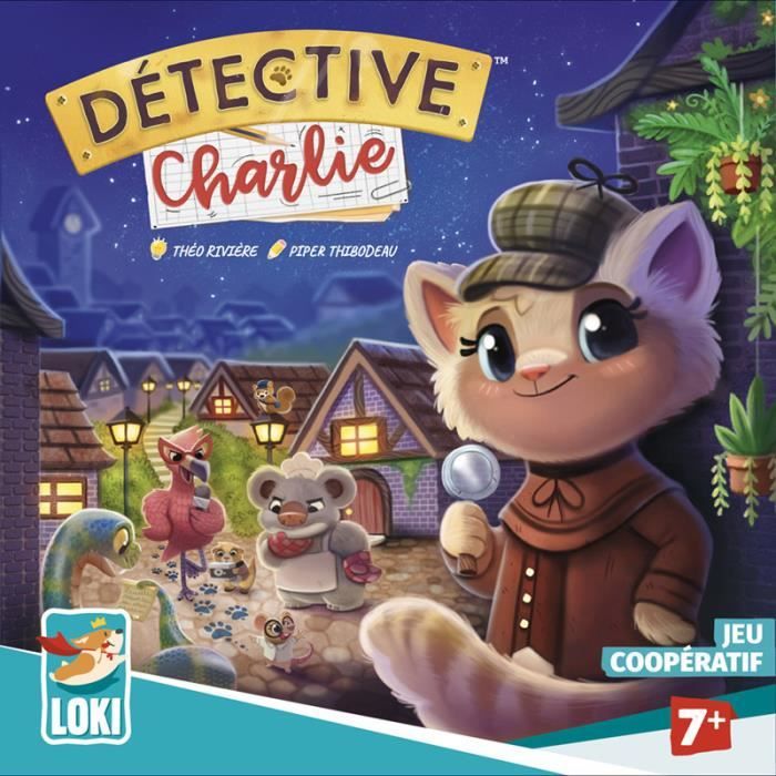 Jeux de société - Détective Charlie - Enquête coopérative - À partir de 7 ans - 6 enquêtes distinctes