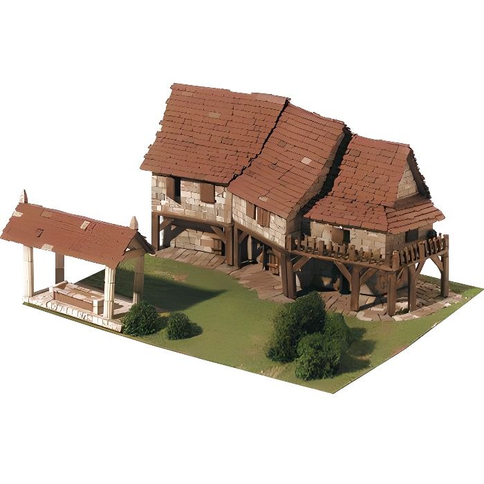 Maquette en  céramique  -  Maisons rurales