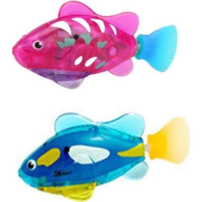 Jouet - Fish Robot - 2 Pièces - Plastique - Multicolore - Activé dans leau