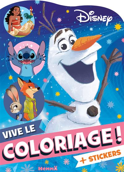 Disney - Vive le coloriage ! (Grand Olaf) - + Stickers offerts - Hemma