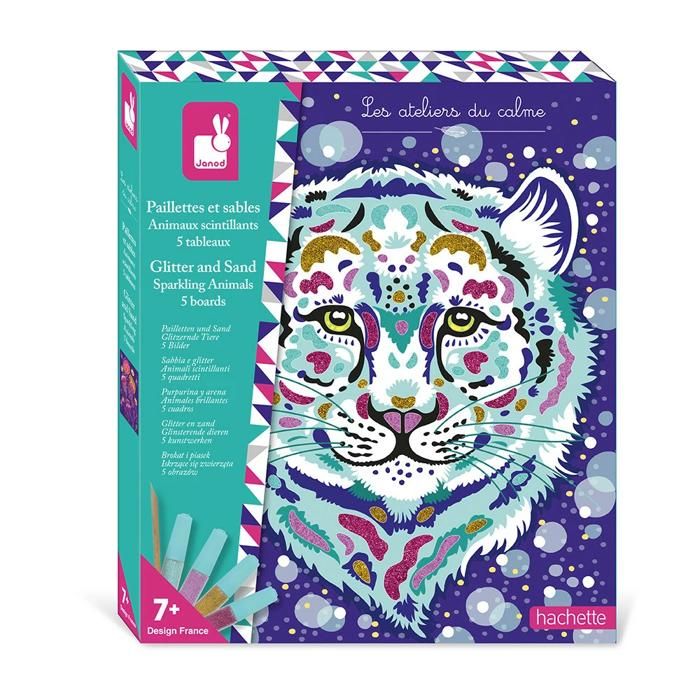 Paillettes & Sables Animaux Scintillants - Activité Manuelle pour Enfant - 3 Ans et +