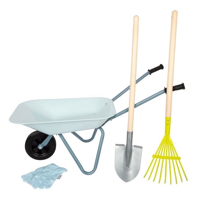 Kit doutils de jardinage avec brouette