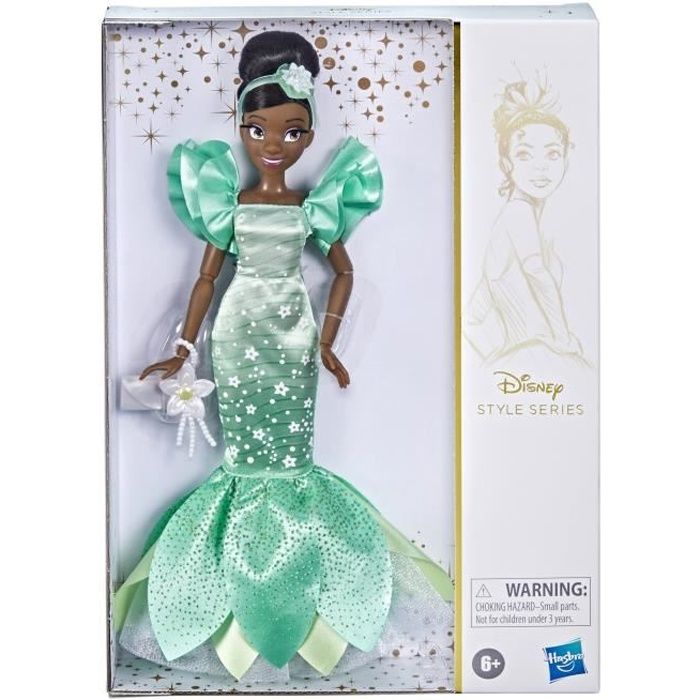 DISNEY PRINCESSES - Style Series - Poupée Tiana au style contemporain avec tenues et accessoires - jouet - dès 6 ans