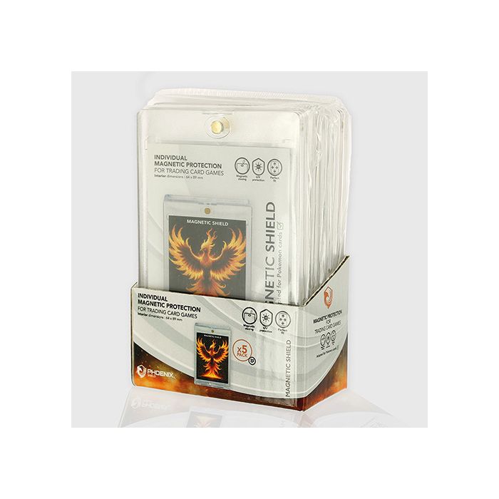 Porte-cartes magnétique en acrylique - PHOENIX SHIELD - Modèle 35PT - Lot de 5 boîtes